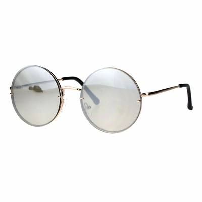 Round Circle Fashion Sunglasses Rims Behind Lens Spring  display picture 1