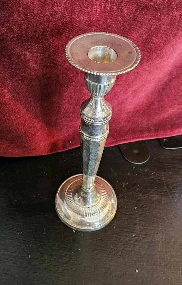 Candlesticks Paradigm Silverplate Neoclassical 10 " India Foto 3 de 4