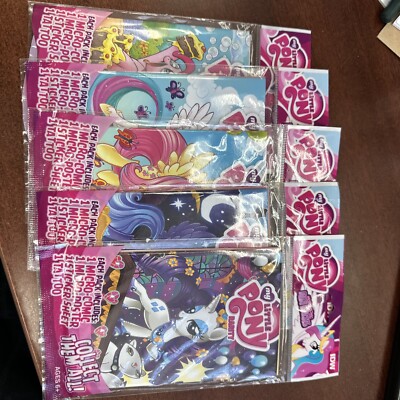 My little Pony Micro Comic Fun Pack 5 count lot poster,stickers,tattoo and more