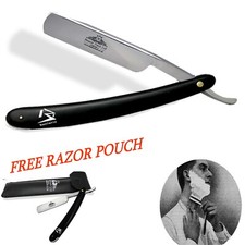 Professional Vintage Barber Salon Straight Cut Throat Shaving Razor FREE Pouch