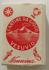 bp mini carte cartine da gioco napoletane vesuvio  nannina vintage anni 1950-60