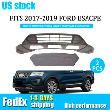 Fits 2017 2018 2019 Ford Esacpe Complete Front Bumper Cover & Lower Skid Plate
