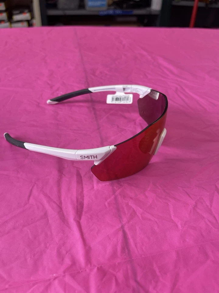 Smith Optics Reverb.  ChromaPop.  Frame: Matte White Lens: ChromaPop Red Mirror - Image 4 of 4