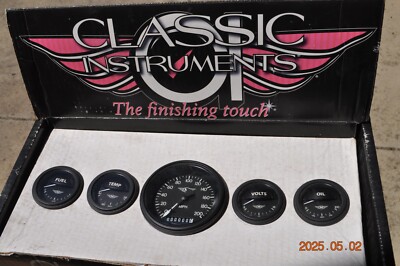 Classic industries Gauges Metal Bomber Series/ Reverse Wind/W/Bezelswsendingunit