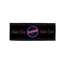 Personalisiertes Cocktail-Name Bar-Design Microfaser Bar-Tuch Man Cave Pub Bier