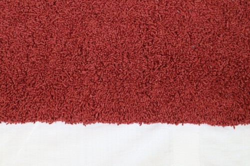 Alfombra geométrica india hecha a mano floral roja de 3'0" x 5'0" pies - Imagen 4 de 6