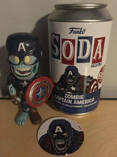 Funko Soda Zombie Captain America Common 1/10500 Marvel's What If...?