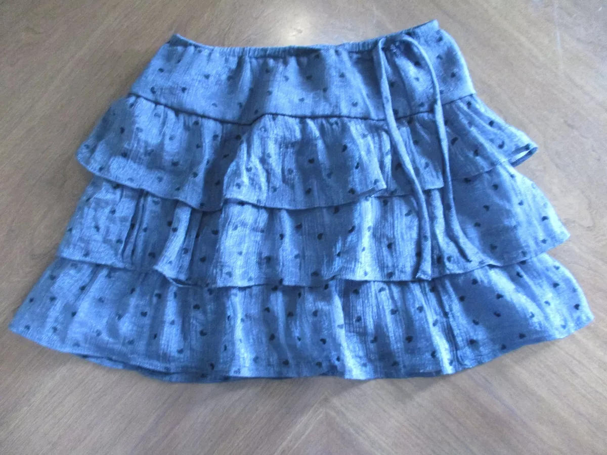 Black ruffle skirt ebay top