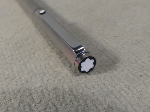 Montblanc Slimline 2 Farben Dreh Kugelschreiber Metall gebürstet (RX17) - Picture 2 of 6
