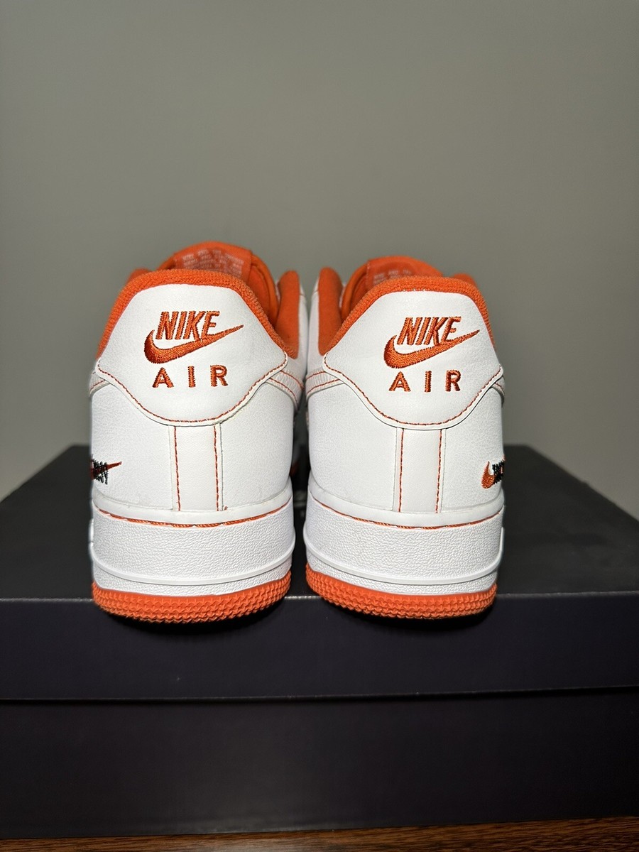 Nike Air Force 1 Low Rucker Park White Team Orange CT2585-100 Size
