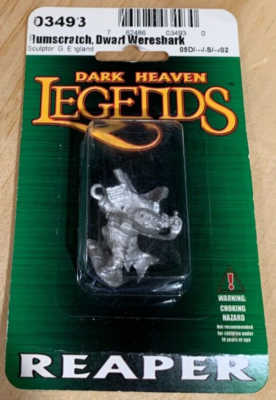 Reaper Miniatures Ametrine Earthlyte Fighter - Dark Heaven Legends Unpainted Metal Figure