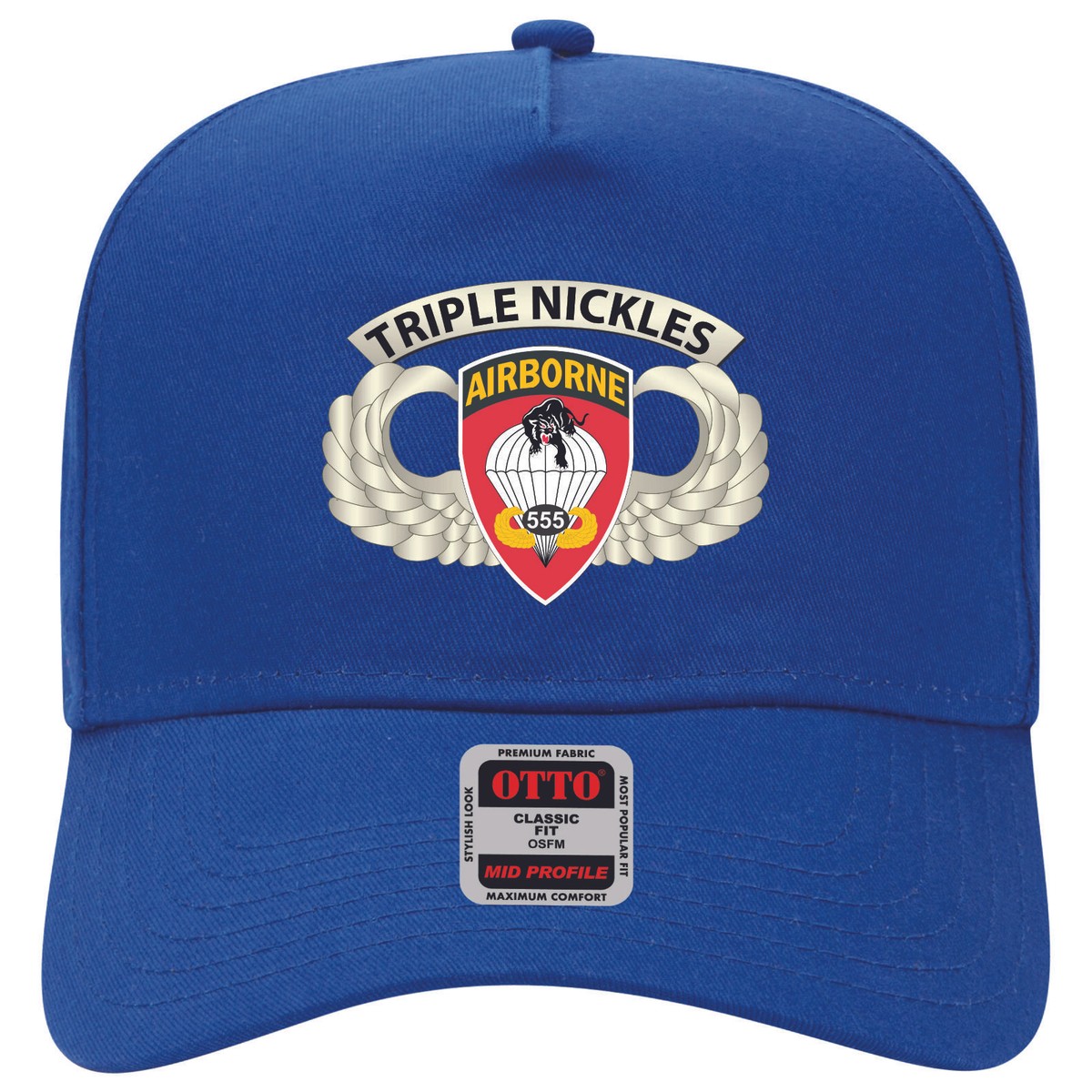 Baseball Cap - Airborne Badge - 555th Parachute Infantry Bn - SSI