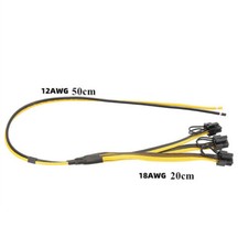 1 to 3 6 2 Pin Mining Miner Power Spply Cable Graphics Video Card Power Cord