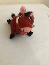 Disney World Lion King PUMBA Bean Bag Plush Beanie Vintage NWT Rare