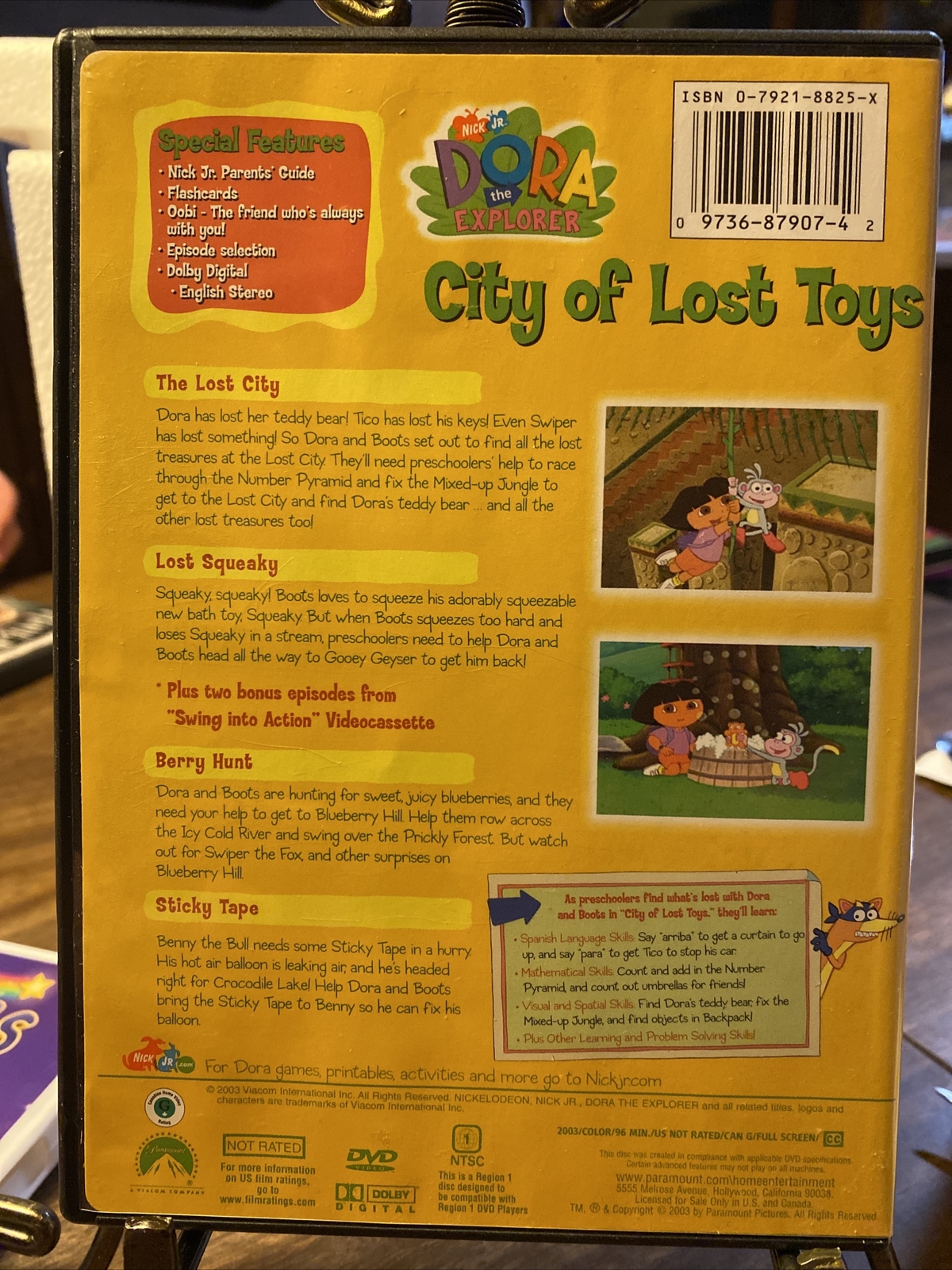 Dora the Explorer City of Lost Toys (DVD, 2003, Checkpoint Security
