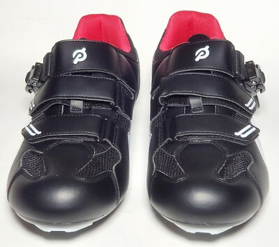 Peloton PL-SH-B Hook Loop Black/Red Cycling Shoes, EUR Sz 38  display picture 1
