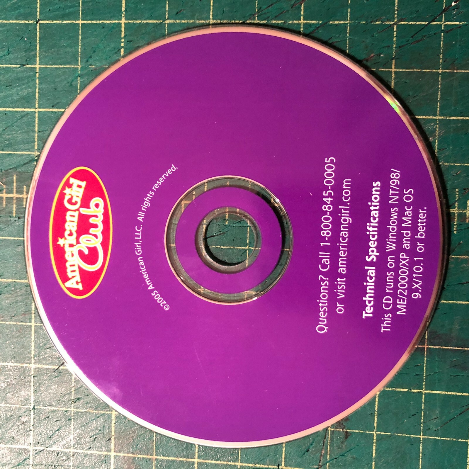 American Girl Club 2005 CD-Rom Windows 2000 Mac 9/10.1 | eBay