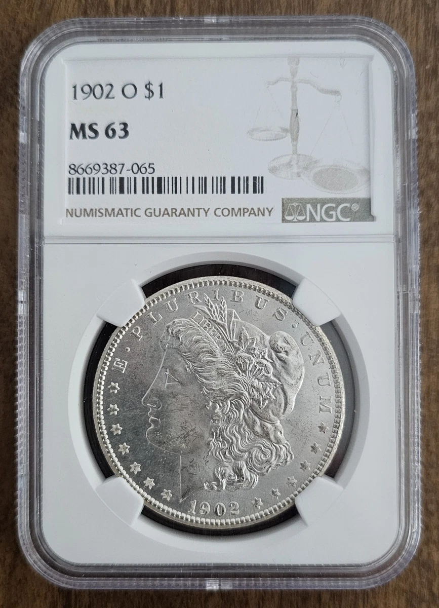 1902 O モルガンダラー 銀貨 NGC MS63 NGC Grade MS 63 1902 Year