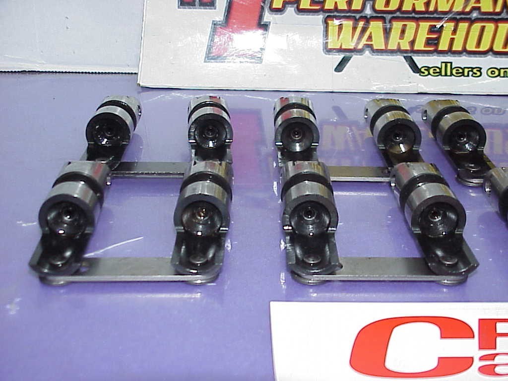 16 Crane Centered .874" Tie Bar Solid Roller Lifters 351W Ford