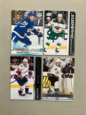 Brett Leason 4 Card Young Guns All Are Washington Capitals Fuhr--Sandin--Duhaime