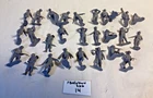 27 Vintage Marx battleground playset German toy soldiers 54mm plastic soldiers