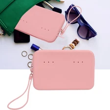 Silicone Phone Holder for Beach Bag Soft Insert Zipper Wallet Bag Accessories