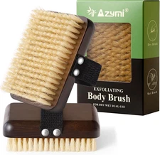 Dry Brushing Body Brush,  Shower Brush for Body Natural Thick Bristles Exfoliate