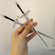 Vintage Punk Metal Sword Hairpin Chinese Simple Hair Sticks for Women DIY Hairst