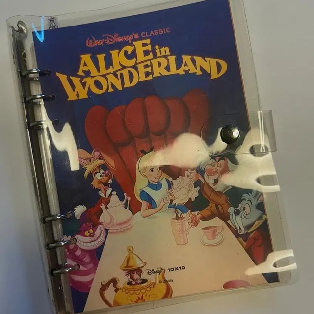 Disney Alice 6-Hole Diary & Sticker Set - New with UNUMYANGPUR Notebook