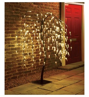 5 FT Weeping Willow Tree Outdoor/Indoor Decorations 240 Warm white LED Tree Main