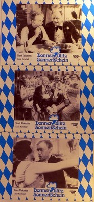 Donner, Blitz und Sonnenschein - Karl Valentin - 3 Aushangfotos/Lobbycards-G1