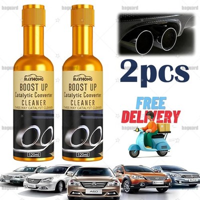 2PCS Multipurpose Deep Clean Boost Up Vehicle Engine Catalytic Converter Cleaner