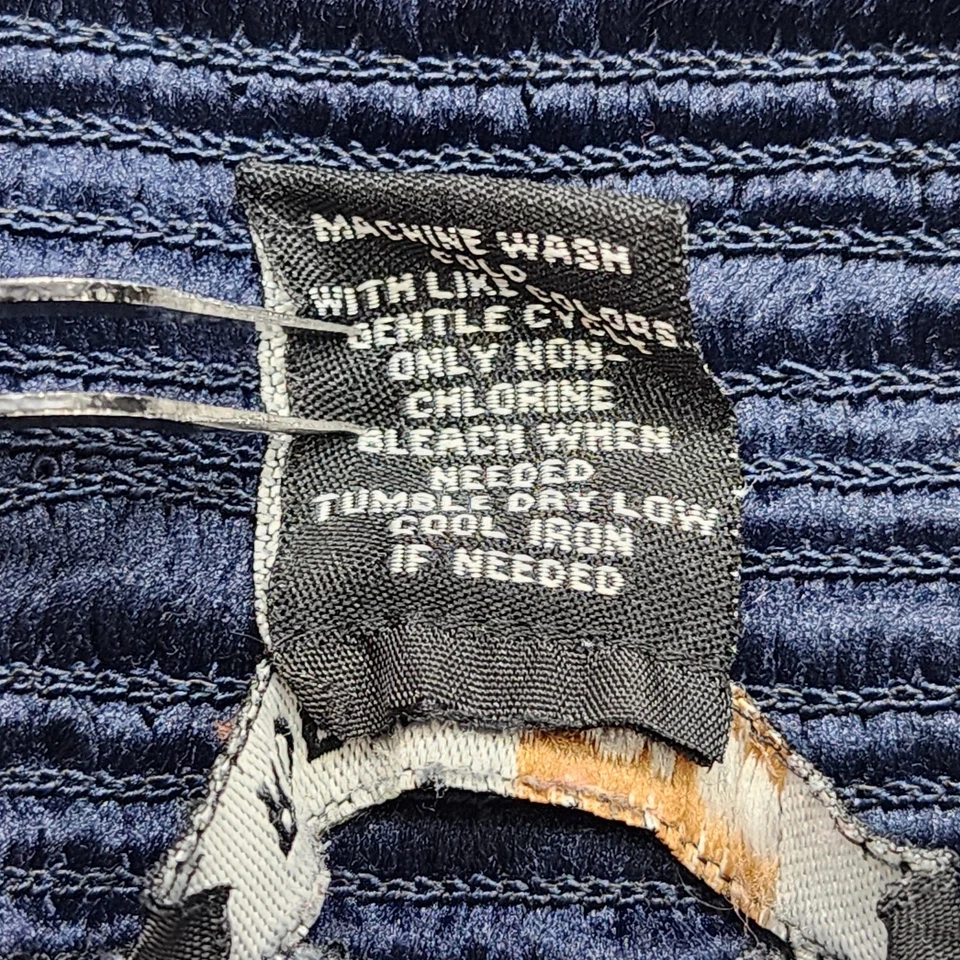 Pantalones Robert Louis Mujer L Azul Blanco Pull On Pierna Ancha Palazzo Náutica Playa Foto 4 de 4