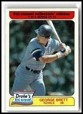 1985 Topps Drake's Big Hitters #4 George Brett