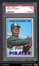 1967 Topps #554 Andre Rodgers Pirates PSA 7 - NM