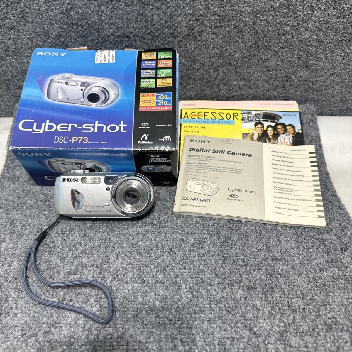 Sony Cyber-shot DSC-P73 Digital Cameras with PictBridge Support
