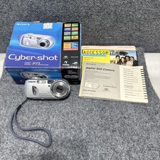 Sony Cyber-shot DSC-P73 : 4.1MP Digital Camera - Silver Parts Only Read