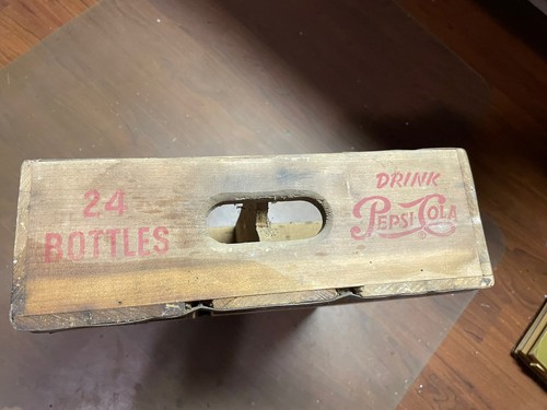 Vintage Pepsi 6 Pack Wooden Crate - Picture 4 of 6