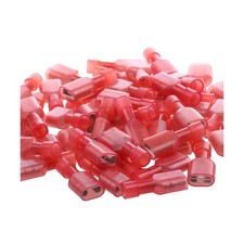 AIRIC UL Listed Red Female Spade Connector 22-16 AWG, 100 Pcs Nylon Electrica...
