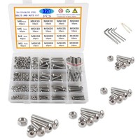 M3 M4 M5 M6 304 Edelstahl Schrauben Und Muttern Set - Sortiment Mit 325 Teilen