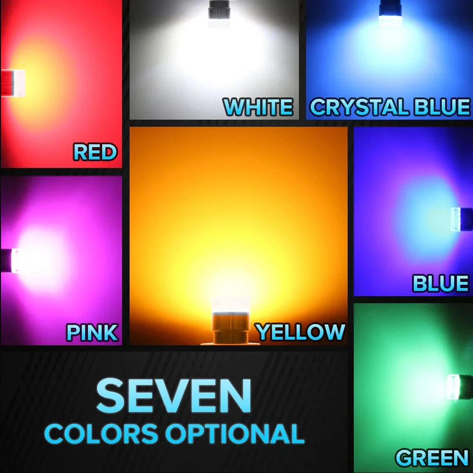 4PCS 12V 24V P21W Led Bulb Flash Red Tail Brake Reverse Parking Lamp Car Light - Image 4 of 4