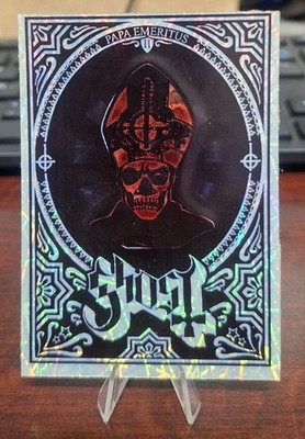 Custom Ghost Papa Emeritus Tobias Forge Rainbow w/ Red Foil Trading Card No Back