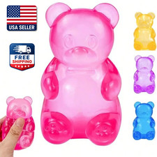 Gummy Bear Fidget Squeeze Toy TPR Sensory Stress Relief Kids Gift
