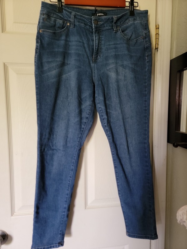 D. Jeans Women's Petite Blue Jeans Stretch Ankle Size 10P