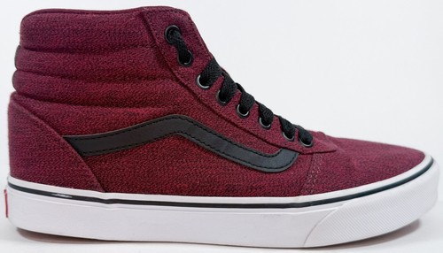VANS Off The Wall Burgundy High Top Unisex Skateboard  display picture 3