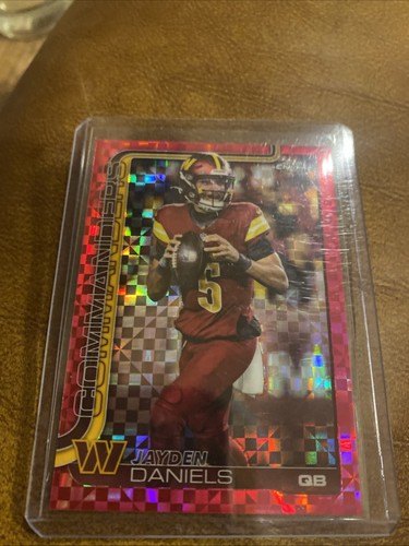 2025 Topps Chrome Jayden Daniels Pink checker