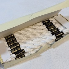 Vintage Box w 12 DMC 6-Strand Cotton Embroidery Floss Blanc 115 White France