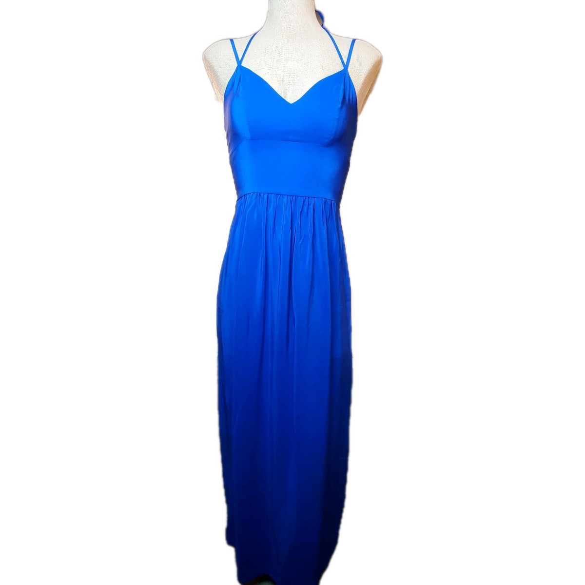 blue silk wedding guest dress Berylove Women Sky Blue Bridesmaid Dress with Slit Ruched Satin Mermaid Wedding Guest Dress, Satin color / US26W