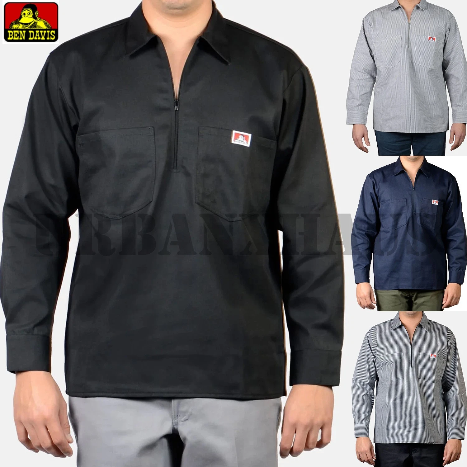 BENDAVIS Solid Long Sleeve 1/2 Zip Shirts (S to 5XL) *BEN DAVIS
Opens in a new window or tab