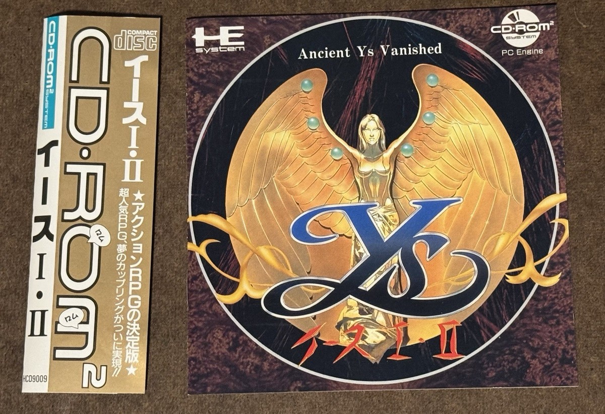 Ys I & II 1 2 PC Engine CD-ROM Japan Import US Seller TESTED | eBay